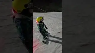 Showing Jax how to fall like a dad. #snowboarding #snow #snowboardingkid #boardlife #wipeout #fail