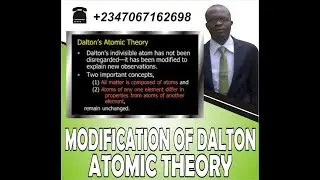 modification of Dalton atomic theory