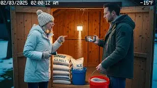 Karen Tried Stealing My Ice Melt Supplies, Security Footage Showed Her Sneaking Into My Shed