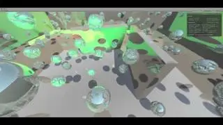 Unity 5 - 500 Bouncing Balls - Test Reflection Probe + GI