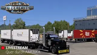 🔴 LIVESTREAM quer durch AMERIKA | 155 mi - FERNSEHGER&Auml;TE | #LiveStream #ATS #virtualTrucker #fyp