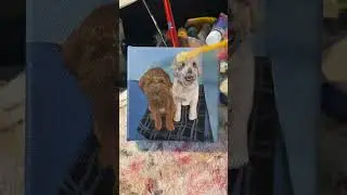 Cole, another pet portrait commission&hellip; #art #myart #viral #painting #petportrait #miniatureart