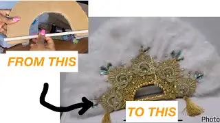 DIY Bridal Handfan Skeleton. How to make bridal Handfan skeleton | Bridal hand fan tutorial 