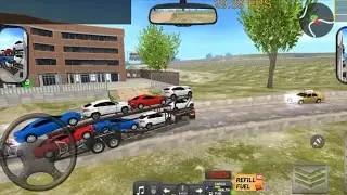 Car Transport Truck Simulator 🚛 | Heavy Load Delivery Gameplay 😱