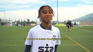 Swiss player at the SIA Academy's Christmas football camp