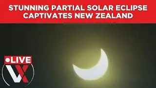 LIVE | Stunning Partial Solar Eclipse Visible Over New Zealand | VERTEX