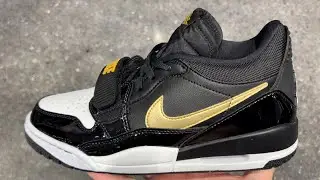 Jordan Legacy 312 Low Black Gold Shoes