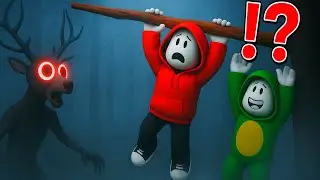 Surviving 99 DAYS in The Roblox Forest!  - Maizen