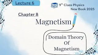9th Chapter 8 physics || Lecture 6 || Domain theory of magnetism ||#9thclassphysicschapter8 