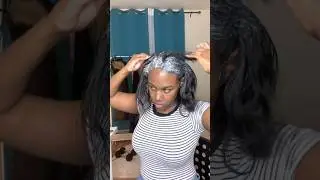 RELAXER TOUCH UP TUTORIAL (6 MONTHS POST RELAXER) #relaxedhaircare #relaxedhair #permhair