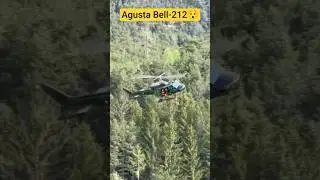 Agusta Bell-212 during a winch exercise #ytshorts #helicopter #usa  #miltary #uk #viralvideo #pilot