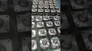 A high-precision gearbox is composed of shining components.#gearbox #planetarygearbox #oem #odm