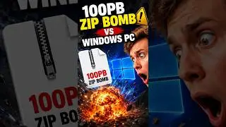 100PB Zip Bomb VS Windows PC #Shorts