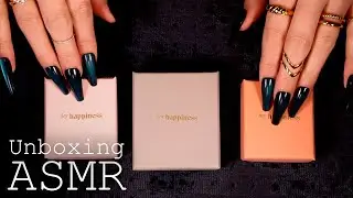 ASMR Hey Happiness Jewelry Unboxing (🎧 soft spoken, delicate sounds, tapping)