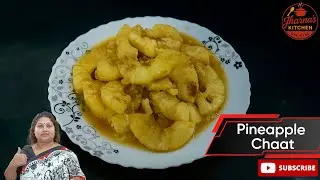 Pineapple Chaat Recipe | আনারসের চাট | Tangy & Juicy Fruit Chaat Idea | Jharna's Kitchen Official