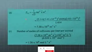 Numerical Problems Related To Molecular Collision (Urdu/Hindi/English)