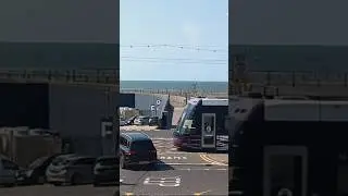 CLOSE CALL! Blackpool tram emergency stop 15.8.25
