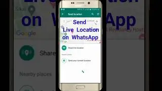 how to send live location on WhatsApp | Whatsapp live location | share live location on WhatsApp