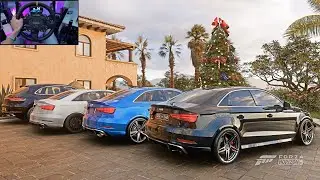 Audi RS3 Sedan | Forza Horizon 5 Gameplay (MOZA R16) | 4K