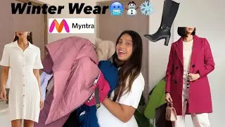 Myntra Winter Wear | Travel winter wear | Boots | Coats | vacation Winter clothes | Sweaters | Haul