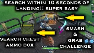 Fortnite *NEW* Search Chest & Ammo Box - Smash & Grab Prestige Challenge