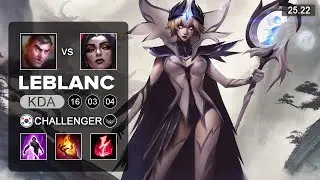 LeBlanc vs Jayce Mid - KR Challenger - Patch 25.22 Season 15