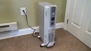 HONEYWELL HEATER ELECTRIC OIL FILLED RADIATOR CUSTOMER REVIEW AND HOW TO USE DEMONSTRATION