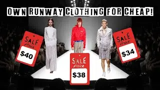 How to buy designer runway clothing for 95% off or more