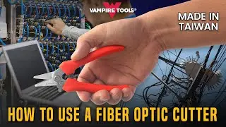 How to Use a Fiber Optic Cutter: Your Fiber Optic Cable Solution #vshears #cuttingtool