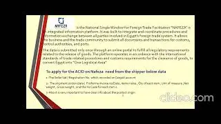 Exporting  to Egypt