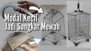 Sangkar Burung Pleci Bahan Limbah Akrilik