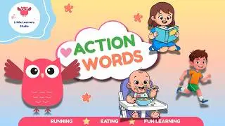 Fun Action Words for Toddlers | Toddler Learning I No Overstimulation I Calm I Educational