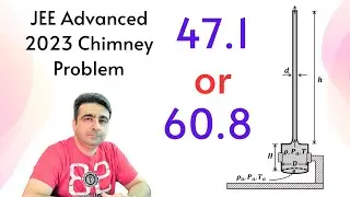 Chimney Problem JEE Advanced 2023 Solution