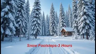 ❄️ Snow Footsteps in a Silent Forest | 3 Hours of Winter Ambience for Sleep, Study & Relaxation ❄️