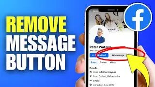 How To Remove Message Button on Facebook (Mobile)