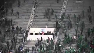 Big fight between ultras eagles and ultras green boys