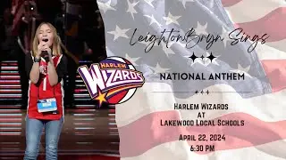 Harlem Wizards come to Lakewood High School - National Anthem