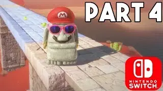 Mario Odyssey | Sand Kingdom (Moon Shards in the Sand) - Part 4 Gameplay Walkthrough (Switch HD)