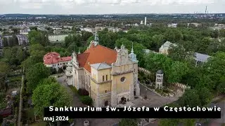 Sanktuarium św. Józefa w Częstochowie. Panorama Częstochowy. Raków #częstochowa #raków #drone #wievs