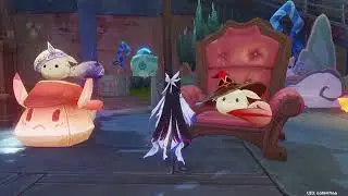 Giving Everyone Candy In Moon-Prayer Night - Genshin Impact