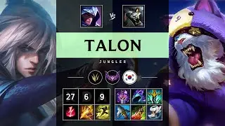 Talon Jungle vs Rengar - KR Master Patch 25.09