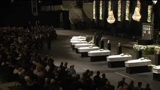 Eulogies for Belgian coach victims