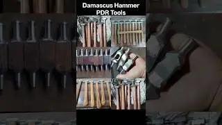 PDR Hammers Set Reveal! 🔥 Custom Forged Damascus Steel  #pdr #dentrepair #paintlessdentrepair #metal