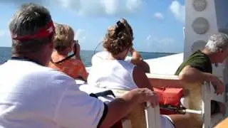 Riding the Reef Rocket Jet Boat Back to Belize after snorkeling.avi