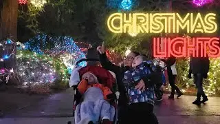 Christmas lights at the Burnaby Village Museum