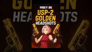 Free Fire MAX USP-2 Golden Skin 🔥 Best Pistol Gameplay & Tips | Headshot Montage 2025
