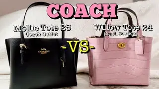 Coach Mollie ToTe 25 против Willow Tote 24 | Сравнение, обзор, обзор крупным планом и многое друг...