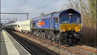 Trains at Diepenbeek Station (4K) 11-12-25