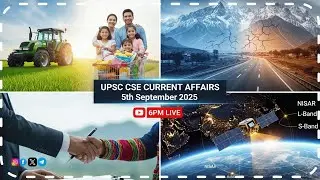 Himalayan Crisis, Manipur Pact, NISAR & YuktDhara, GST 2.0 & more | CAD 5 Sept 2025