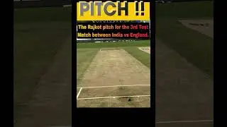 The Rajkot pitch for the 3rd Test Match between India vs England. #indvseng #cricket